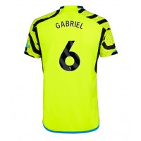 Arsenal Gabriel Magalhaes #6 Vonkajší futbalový dres 2023-24 Krátky Rukáv